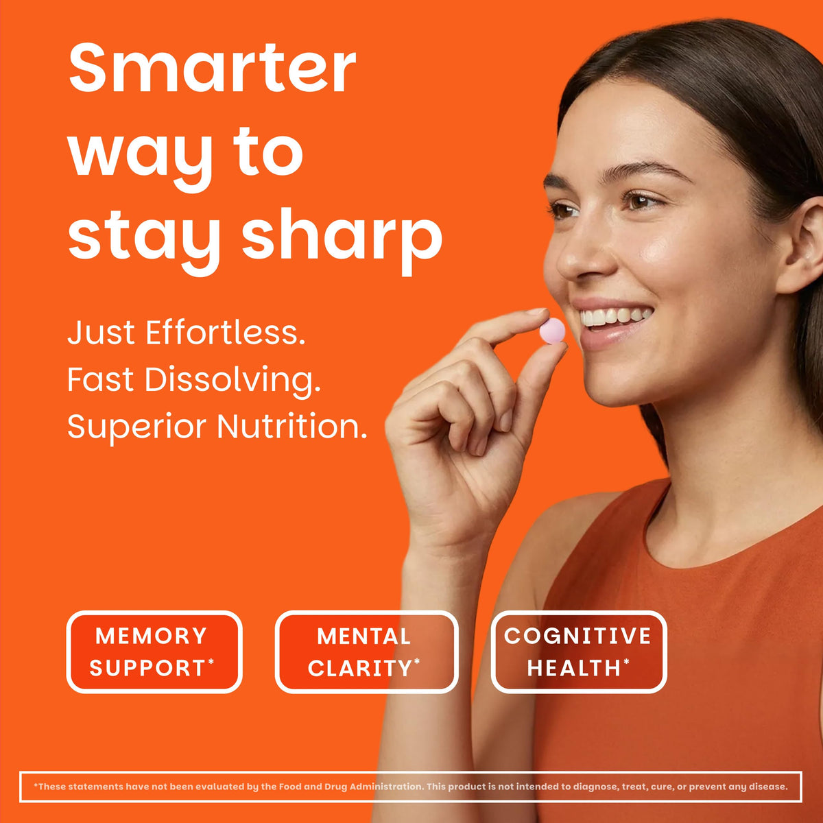 EZ Melts Citicoline strawberry blast flavour packaging