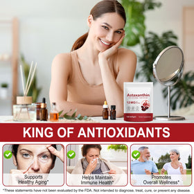 FANSHI Astaxanthin softgel with microalgae background