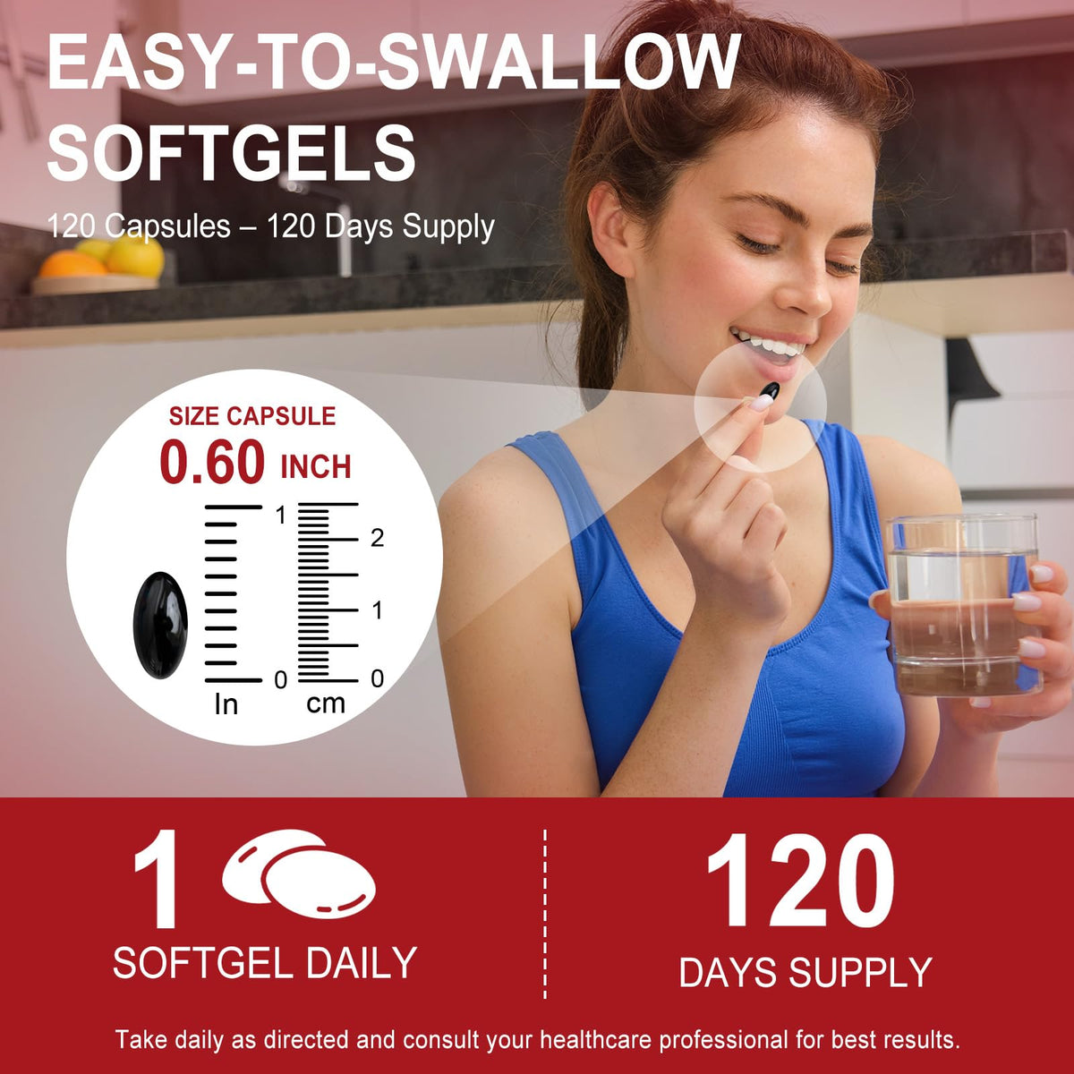 FANSHI Astaxanthin softgels in a hand