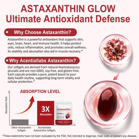 FANSHI Astaxanthin softgels on a wooden table