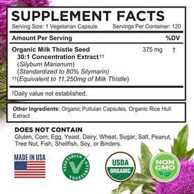 FarmHaven Organic Milk Thistle Capsules with packaging