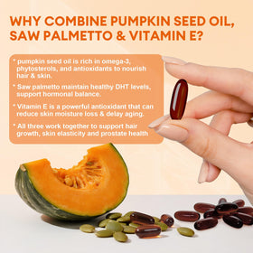 Femmetra Pumpkin Seed Oil Capsules with saw palmetto extract