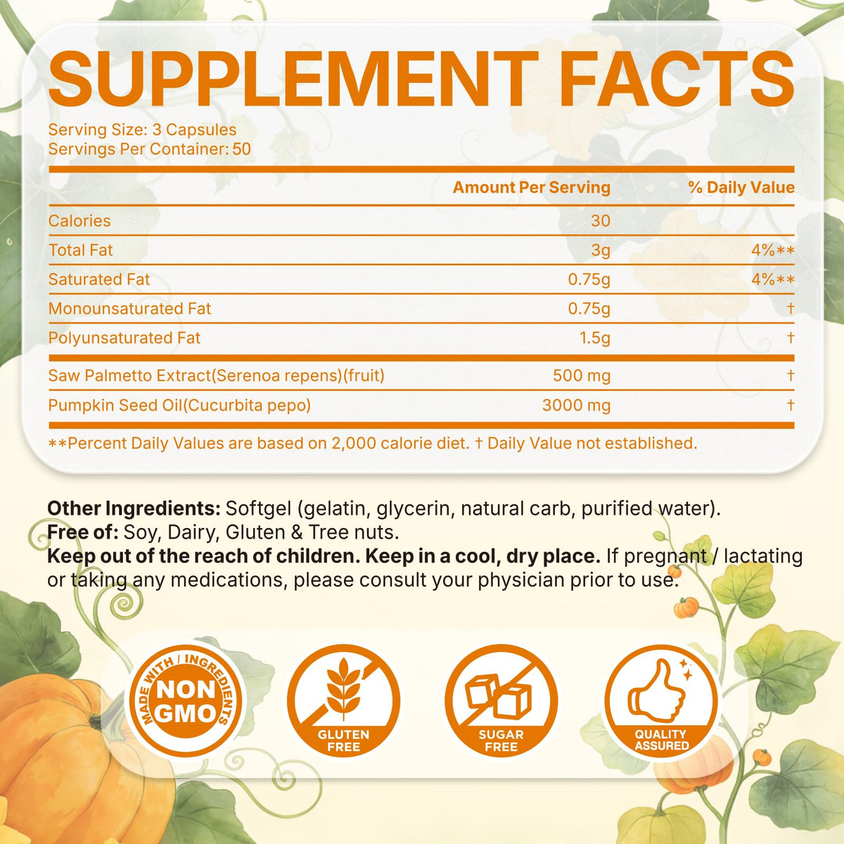Fenolutra Pumpkin Seed Oil with Saw Palmetto lifestyle image