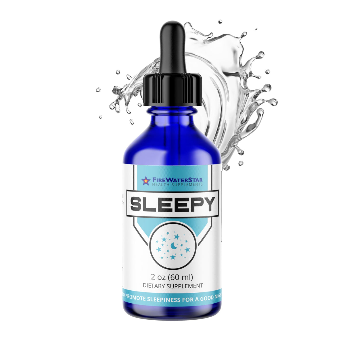 FIREWATERSTAR Sleepy Liquid Melatonin 50mL front view