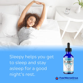 FIREWATERSTAR Sleepy Liquid Melatonin dropper bottle