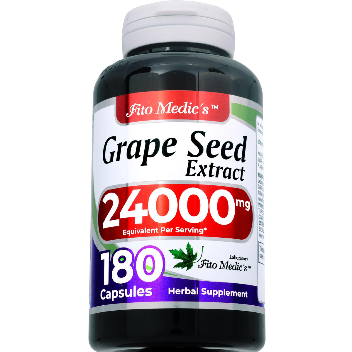 FITO MEDIC'S Grape Seed Pills 1200mg capsule close-up