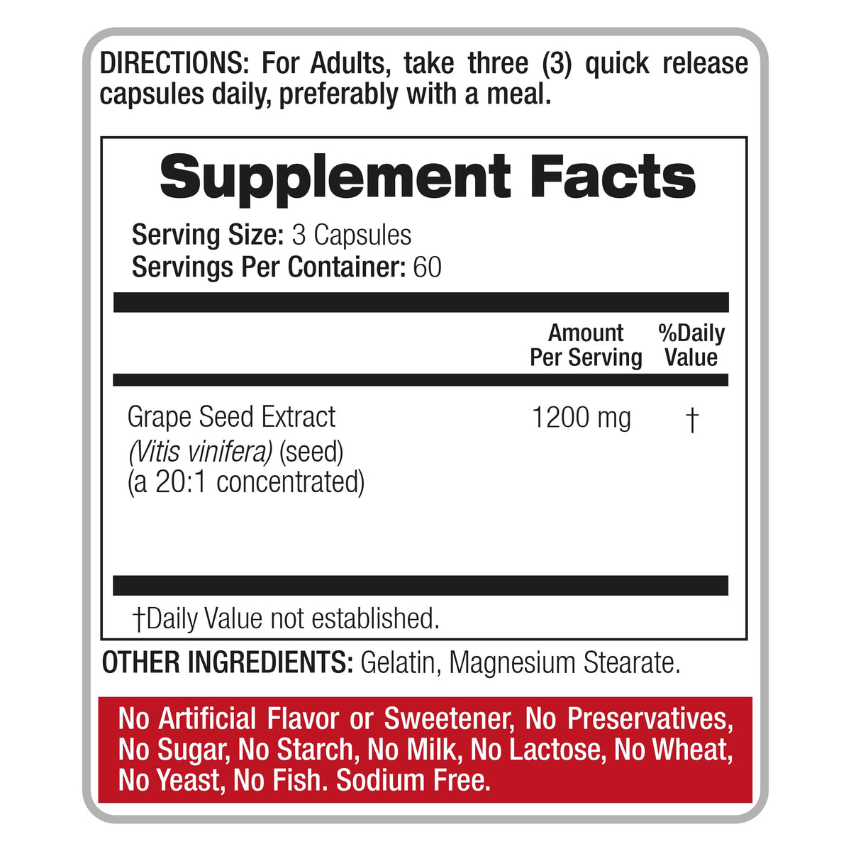 FITO MEDIC'S Grape Seed Pills with measuring spoon