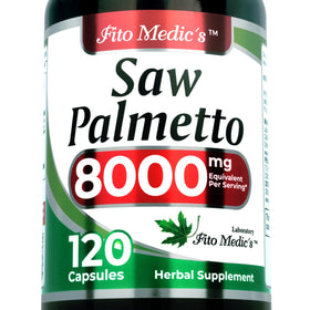 FITO MEDIC'S Saw Palmetto Capsules 120 Count front view