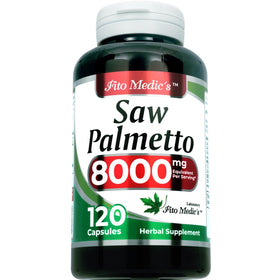 FITO MEDIC'S Saw Palmetto Capsules 120 Count side view