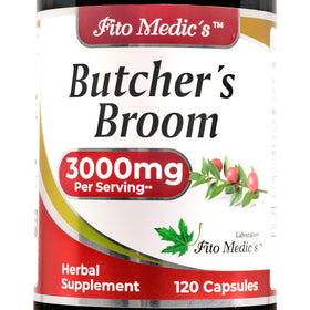 FITOMEDIC'S Butcher’s Broom Capsules 300mg front view