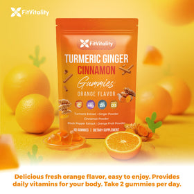FitVitality gummies showing vegan and gluten-free label