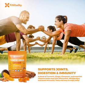 FitVitality gummies with tropical fruit flavour