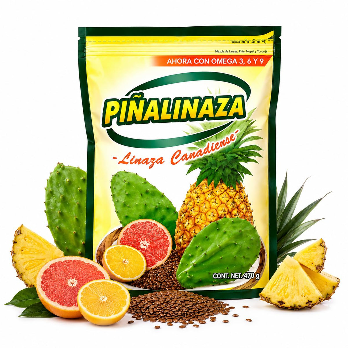 Five Brothers Piñalinaza Pineapple Dietary Fiber Powder front view