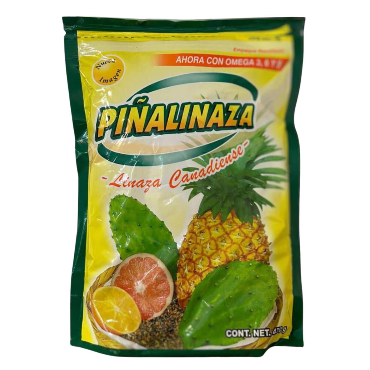 Five Brothers Piñalinaza Pineapple Dietary Fiber Powder mixed in a smoothie