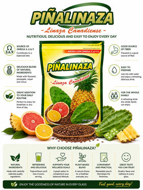 Five Brothers Piñalinaza Pineapple Dietary Fiber Powder packaging details