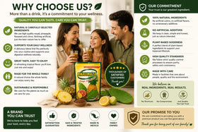 Five Brothers Piñalinaza Pineapple Dietary Fiber Powder with fresh pineapple