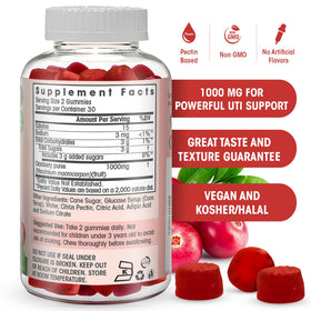 Flamingo Cranberry Gummies close-up of gummies