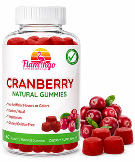 Flamingo Supplements Cranberry Gummies 1000mg front view