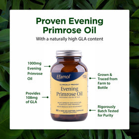 Flora Evening Primrose Oil 1000mg softgels in a natural setting