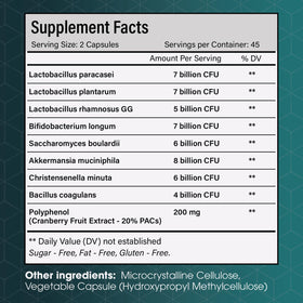 FloraBliss Probiotic Supplement with a measuring spoon