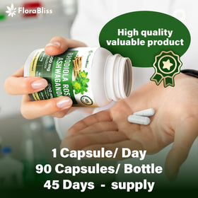 FloraBliss Rhodiola Rosea bottle with capsules