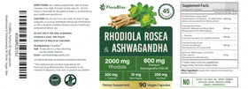 FloraBliss Rhodiola Rosea vegan capsules close-up