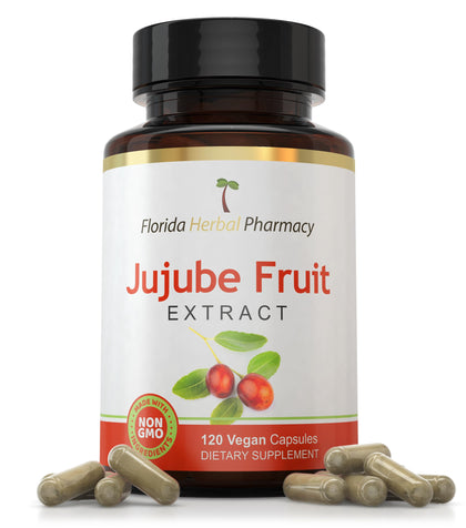 Florida Herbal Pharmacy Jujube Fruit Extract Capsules front view