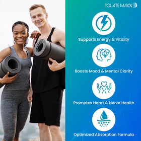 FOLATE MAXX L-Methylfolate 5mg supplement back label