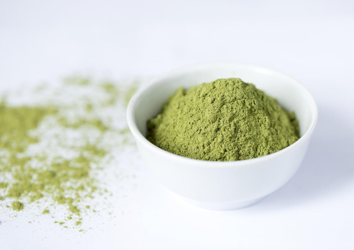 Food to Live Alfalfa Powder used in a smoothie