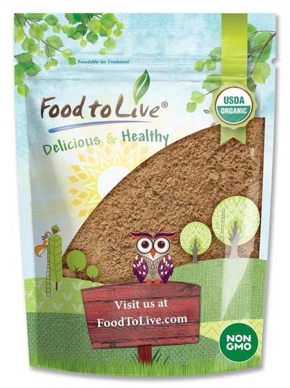 Food to Live Organic Turkey Tail Mushroom Powder 8oz front view