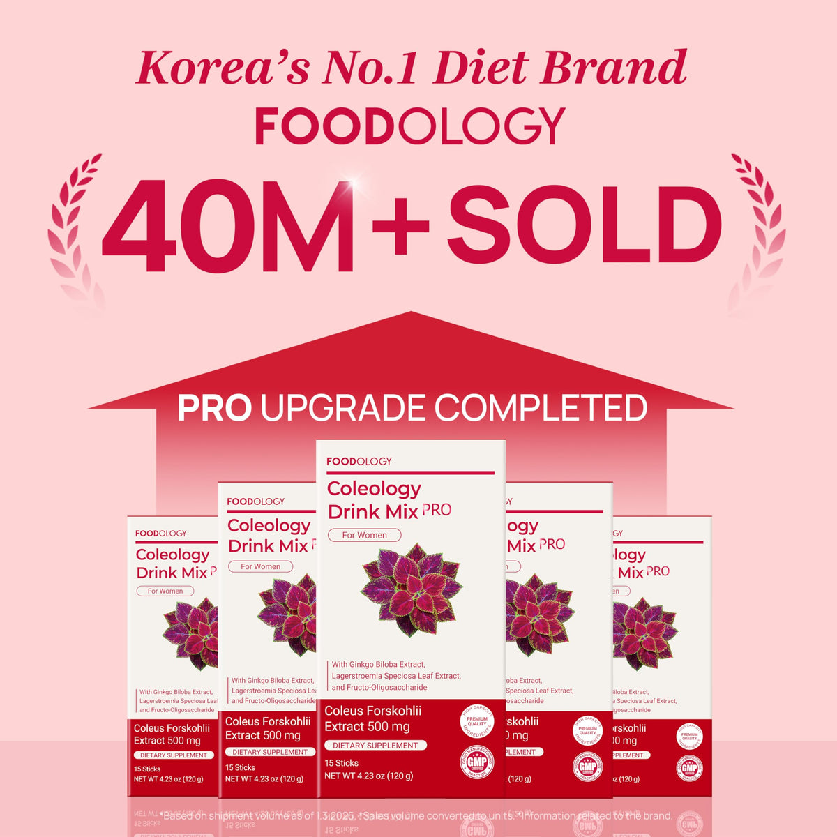 FOODOLOGY Coleology Drink Mix PRO stick with pomegranate flavor