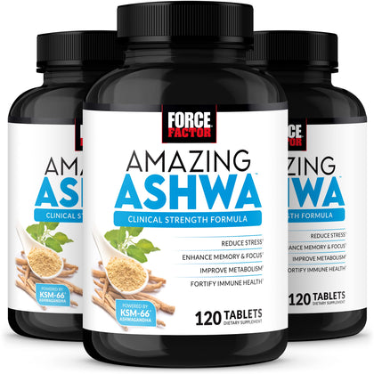 Force Factor Amazing Ashwa front view of packaging