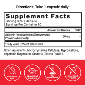 Force Factor Apigenin Supplement 50mg packaging