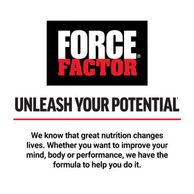 Force Factor Apigenin Supplement 50mg with a glass of water