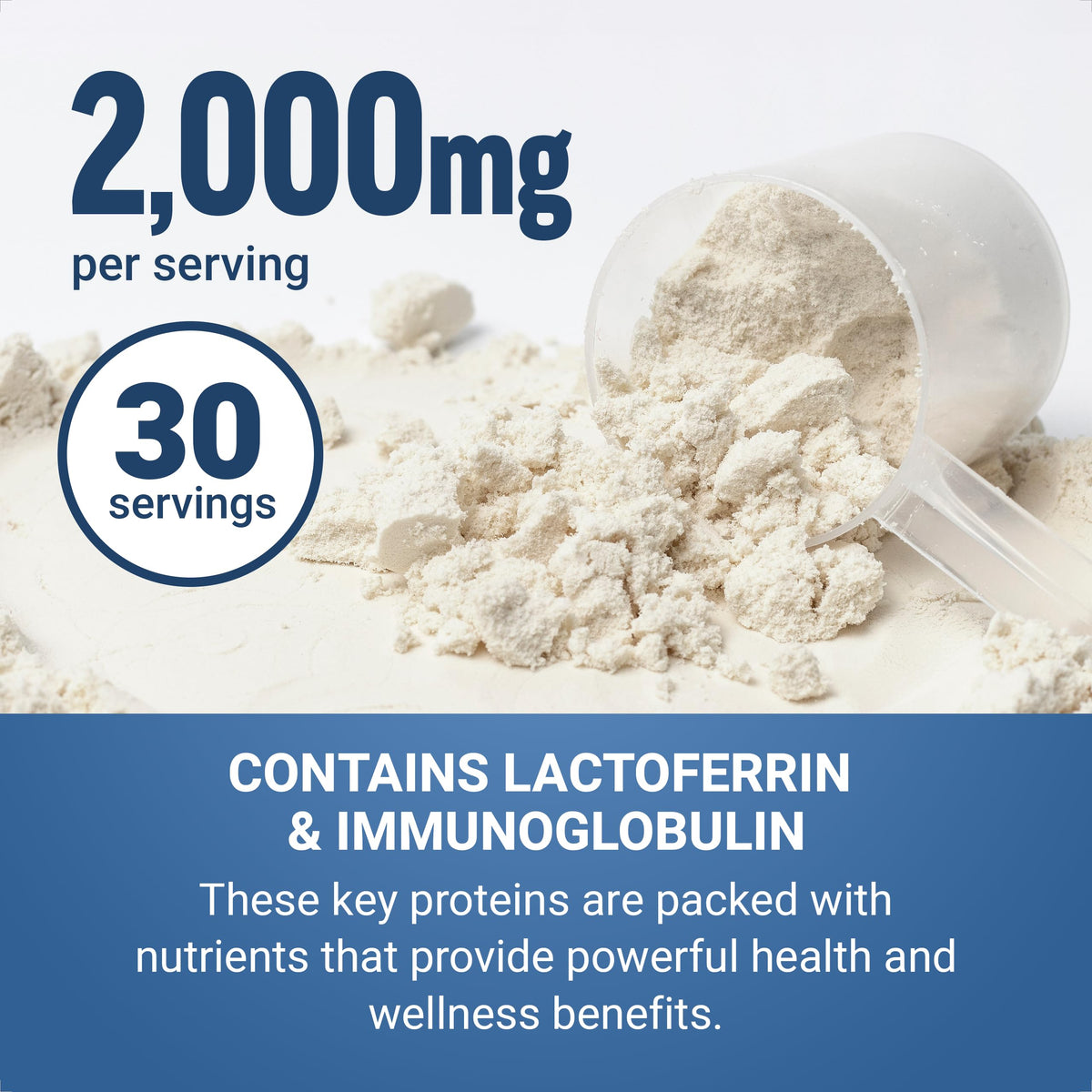 Force Factor Awesome Colostrum Powder mixed in a smoothie