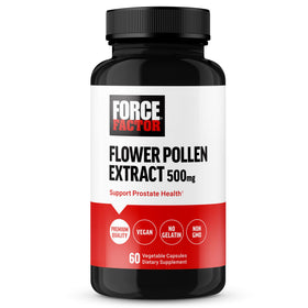 Force Factor Flower Pollen Prostate Support Supplement bottle front view