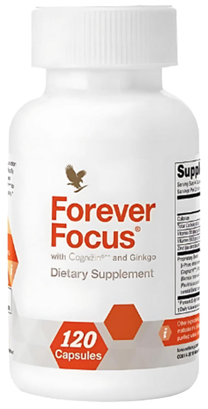 Forever Living Focus Capsules 120 count front view