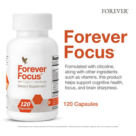 Forever Living Focus Capsules bottle side view