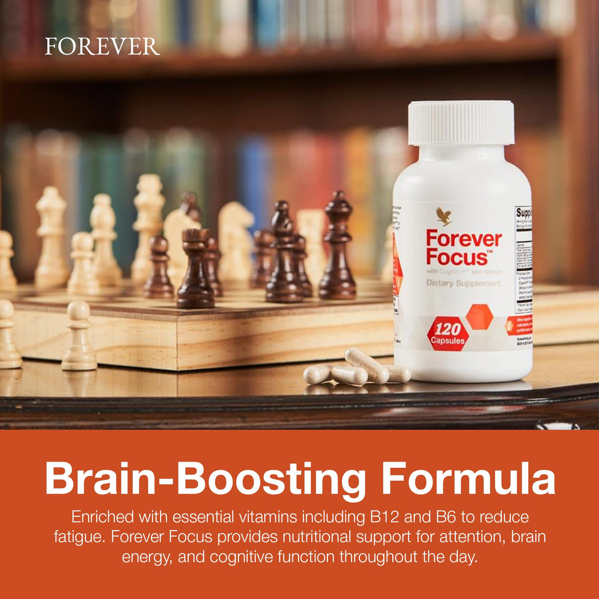 Forever Living Focus Capsules in a lifestyle setting