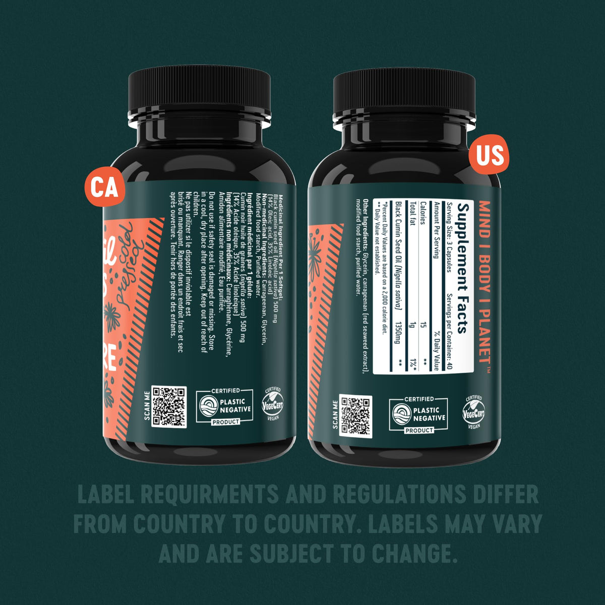 Freshfield Black Seed Oil capsules in a hand