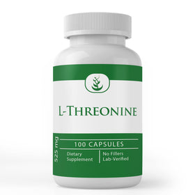 Front view of PURE ORIGINAL INGREDIENTS L-Threonine Capsules bottle