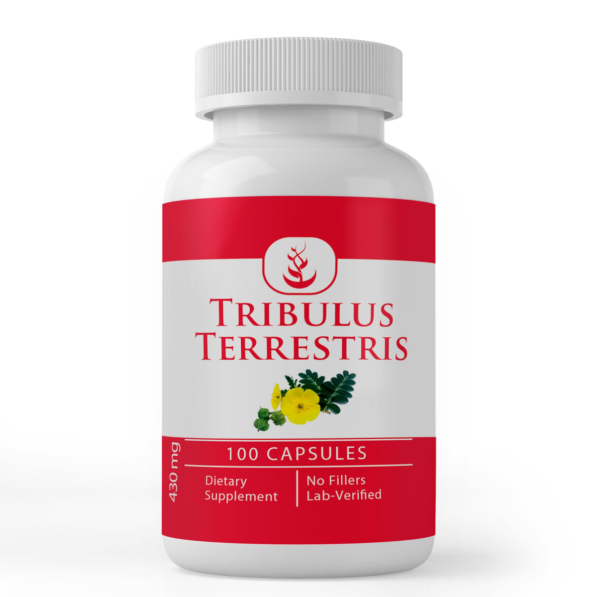 Front view of PURE ORIGINAL INGREDIENTS Tribulus Terrestris 100 capsules bottle