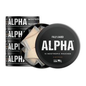 Fully Loaded Bullseye Nootropic Pouches Coffee front view