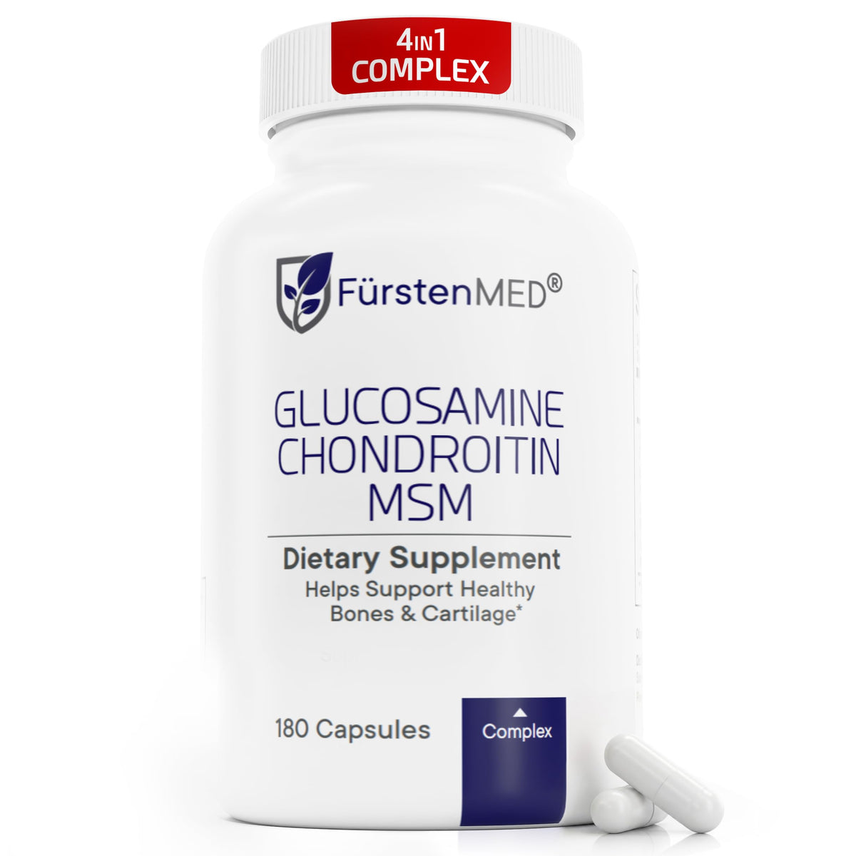 FürstenMED Glucosamine Chondroitin MSM supplement bottle front view