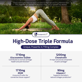 FürstenMED Glucosamine Chondroitin MSM supplement bottle side view