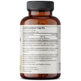 Futurebiotics Magnesium Glycinate 240 capsules side view