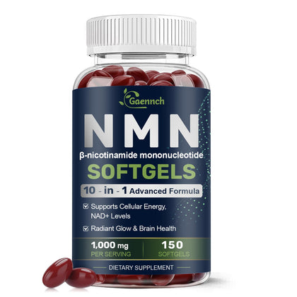 Gaennch NMN Supplement Complex 1000mg softgels front view