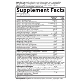 Garden of Life Vitamin Code Family Multivitamin 120 Capsules close-up of capsules