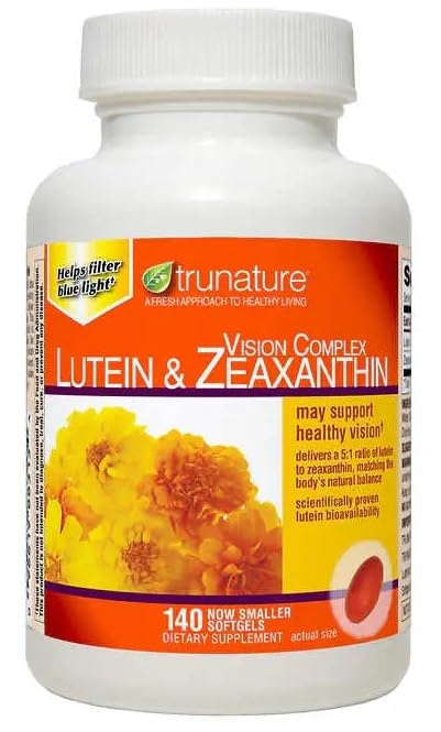 Generic Tru-Nature Vision Complex Lutein & Zeaxanthin softgels side view