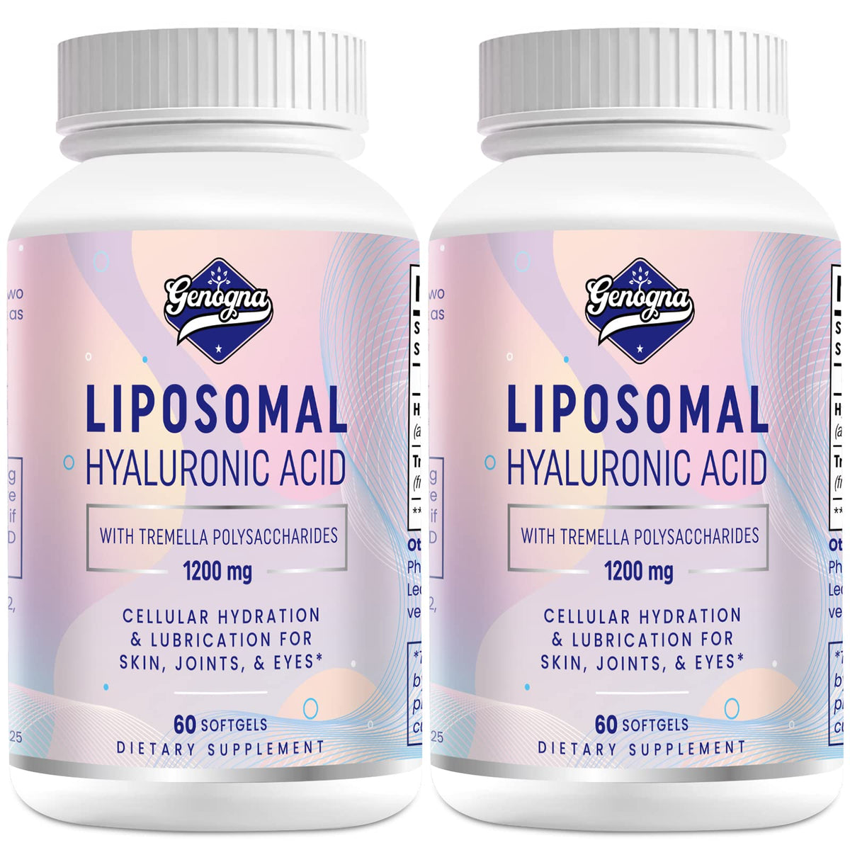 Genogna Liposomal Hyaluronic Acid Supplements 1000mg front view